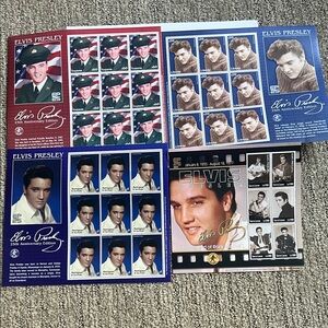 Elvis Presley Collectible Stamp Sheets